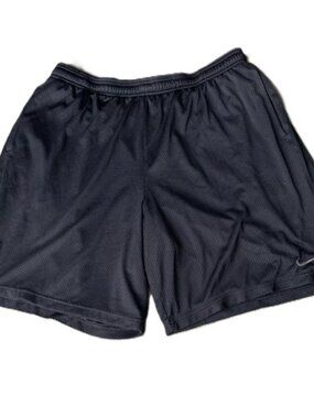 NIKE Dri-Fit Basketball Athletic Shorts Black with Gray Accents Mens XXL